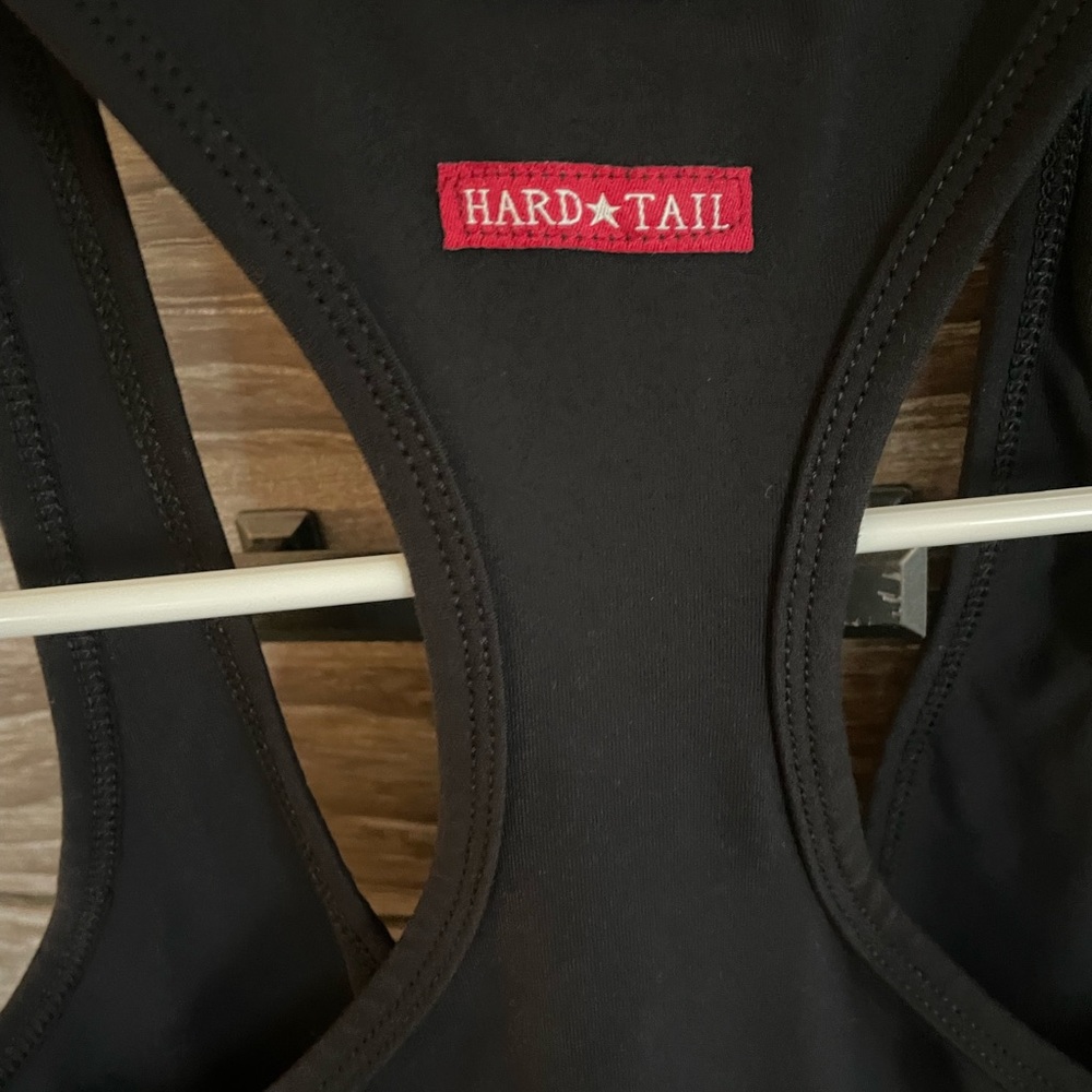 Hard tail racerback tank top